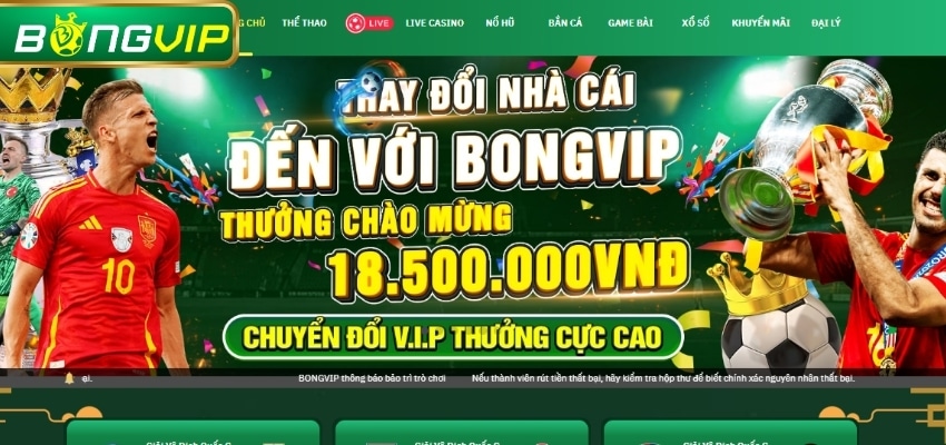 Nhà cái Bongvip luôn mang đến cho người chơi các dịch vụ giải trí cao cấp nhất